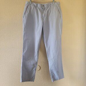 Bonobos Mens Athletic Fit Gray Washed Cotton Chinos Pants Size 34 by 32 Casual